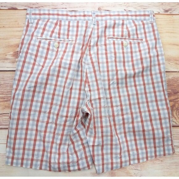 Johnston & Murphy Mens Plaid Cotton Shorts 34 - Picture 2 of 5